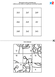 Puzzle, multiplication par 2