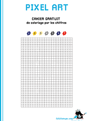 Cahier gratuit de pixel art à imprimer