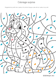 Coloriage magique pour enfants de maternelle