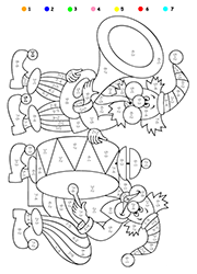 Coloriage magique, additions et soustractions
