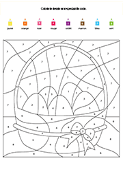 Coloriage magique à imprimer, enfants de maternelle moyenne et grande section