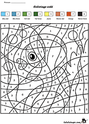 Coloriage magique, les chiffres