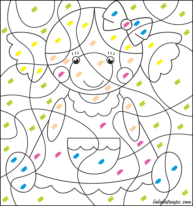 Coloriage codé, les couleurs