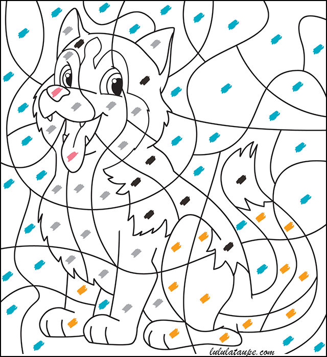 Coloriage codé, les couleurs