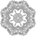 Coloriage à imprimer, un mandala