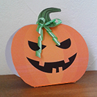 Boîte en forme de citrouille à découper pour décoration la table d'Halloween
