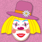 Tête de clown à colorier, à imprimer et à découper