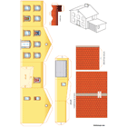 Maison avec garage à découper et coller