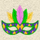 Masque de carnaval à découper