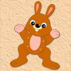 Pantin lapin articulé à imprimer et à découper