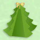 Sapin de Noël à imprimer et à découper pour décorer la table de Noël