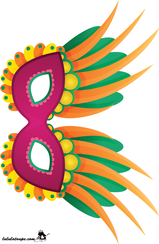 Activité manuelle facile, un masque de carnaval facile à découper