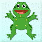 Activité manuelle facile, une grenouille articulée à découper