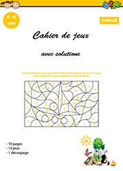 Cahier de jeux de vacances pour enfants de 4 ans et plus