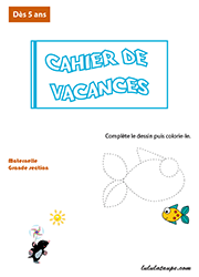 Cahier de jeux de vacances pour enfants de 5 ans et plus