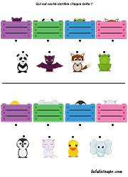 Jeu d'associations à imprimer en couleur pour enfants de 3 ans et plus