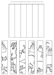Jeu à imprimer, image à reconstituer