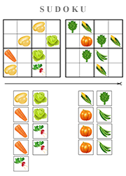 Jeu d'observation et logique, le sudoku pour les 4 - 6 ans 