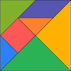 Tangram couleur à découper
