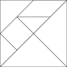 Tangram à imprimer en noir et blanc