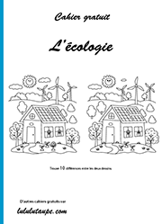 Cahier gratuit à imprimer sur le thème de l'écologie