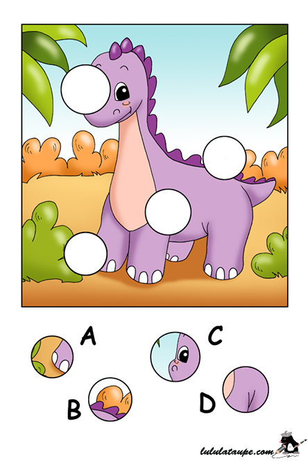 Jeu de puzzle à trous à imprimer