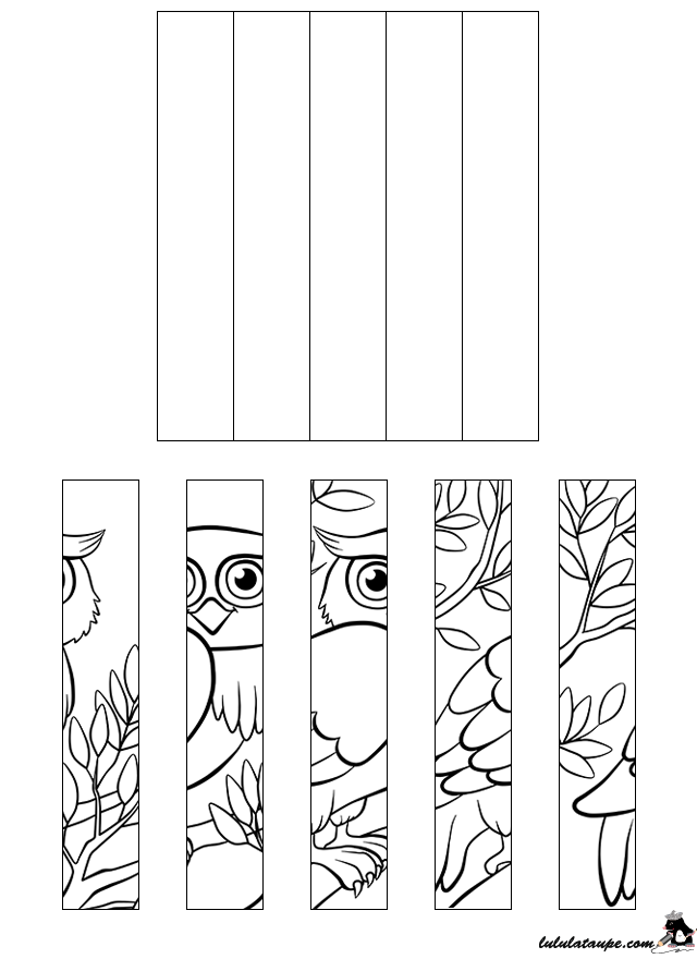 Jeu de puzzle à imprimer, un hibou