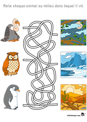 Jeu de labyrinthe, enfants de 4 ans et plus