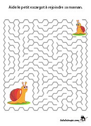 Jeu de labyrinthe avec solution, enfants de 4 ans et plus