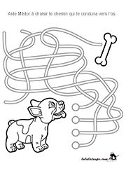 Jeu de labyrinthe gratuit à imprimer, enfants de 4 ans et plus