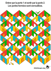 Jeu de labyrinthe difficile, enfants de 6 ans et plus
