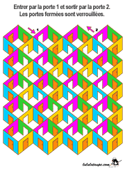 Jeu de labyrinthe difficile, enfants de 6 ans et plus
