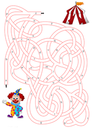 Jeu de labyrinthe pour apprendre l'alphabet