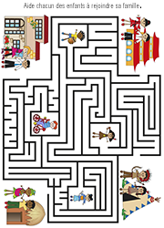 Jeu de labyrinthe gratuit, les enfants du monde