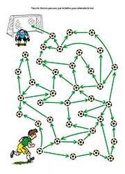 Jeu de labyrinthe avec solution, enfants de 5 ans et plus