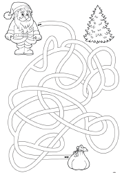 Jeu de labyrinthe, le Père Noël