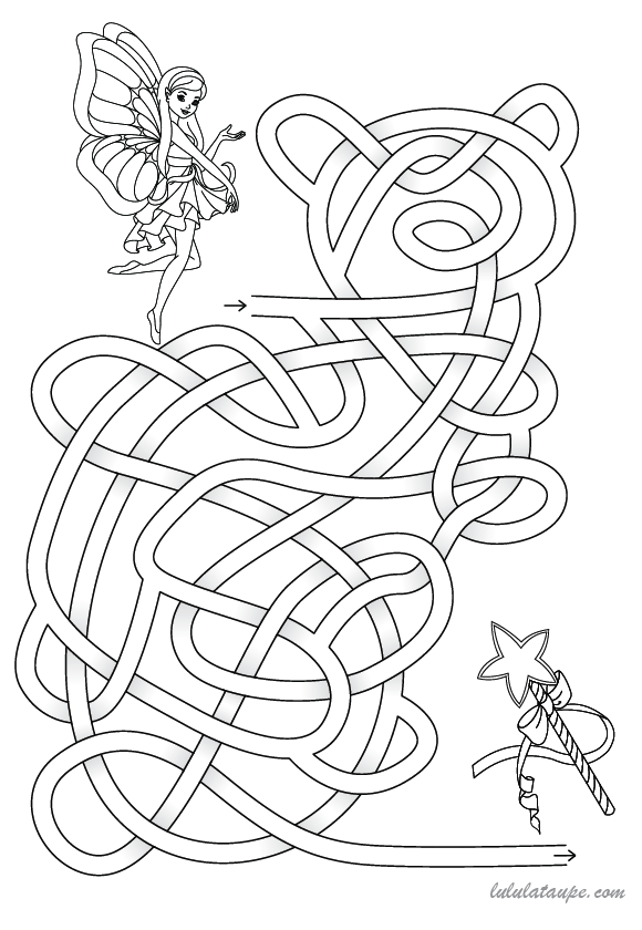 Labyrinthe gratuit à imprimer, enfants de 5 ans et plus