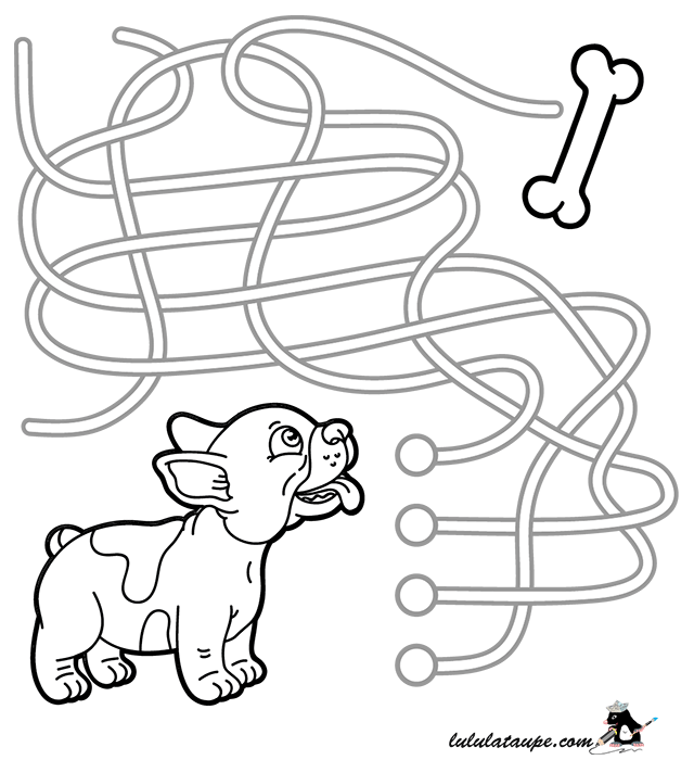 Jeu éducatif, labyrinthe à imprimer