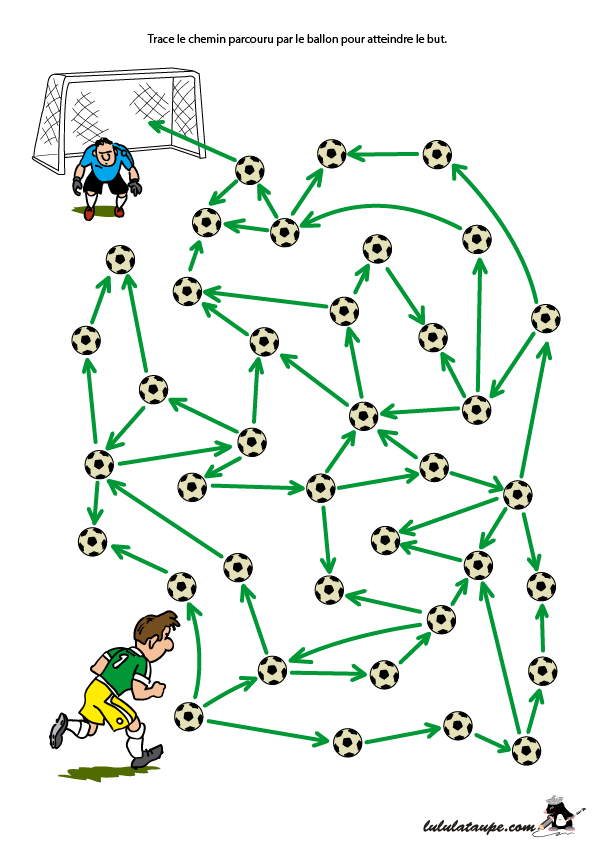Labyrinthe foot à imprimer