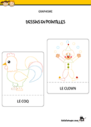Cahier de dessins en pointillés à imprimer
