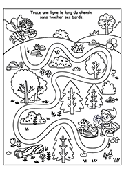 Graphisme pour enfants de maternelle, le labyrinthe