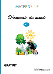 Cahier de vacances à imprimer, découverte du monde en maternelle