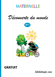 Cahier de vacances à imprimer, découverte du monde en maternelle