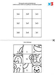 Puzzle, multiplication par 3