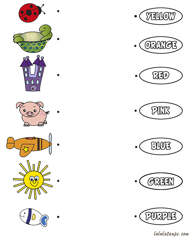 Exercice ludique pour apprendre les couleurs en anglais