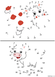 Points à relier de 1 à 45