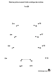 Points à relier de 1 à 20
