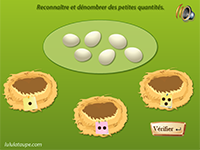 Initiation aux mathématiques en maternelle, associer selon un critère