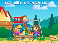 Imagier en ligne pour enfants de maternelle, les activités de plein air
