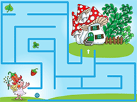 Jeu de labyrinthe en ligne, maternelle